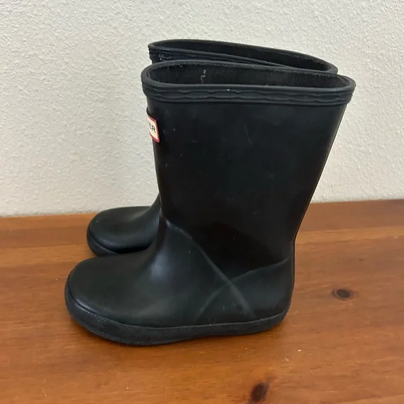 Hunter Classic Kids Black Boots size 7 - Picture 2 of 8